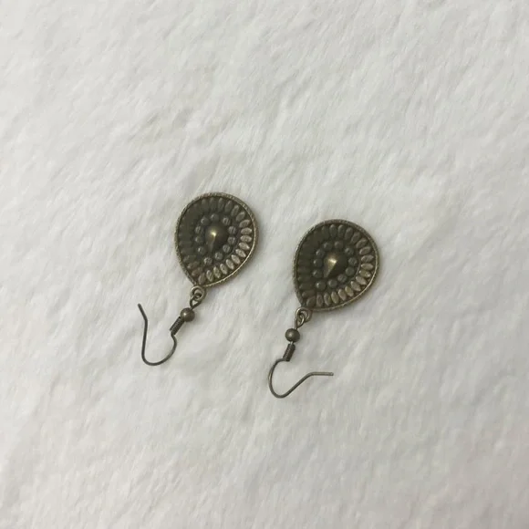 5/$15 🩷 MUST BUNDLE Boho Teardrop Turquoise & Purple Dangle Earrings - Picture 4 of 4